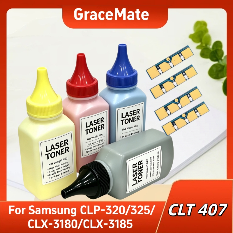Laser Toner Powder - CLT-407 toner çip tozu Samsung CLP-320/325/CLX-3180/CLX-3185