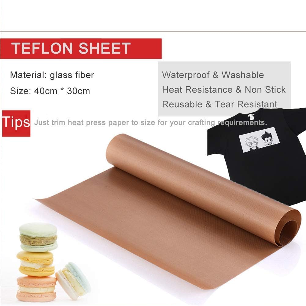 Heat Press Teflon Sheet - Isı Presi için Te-flon Levha, 1