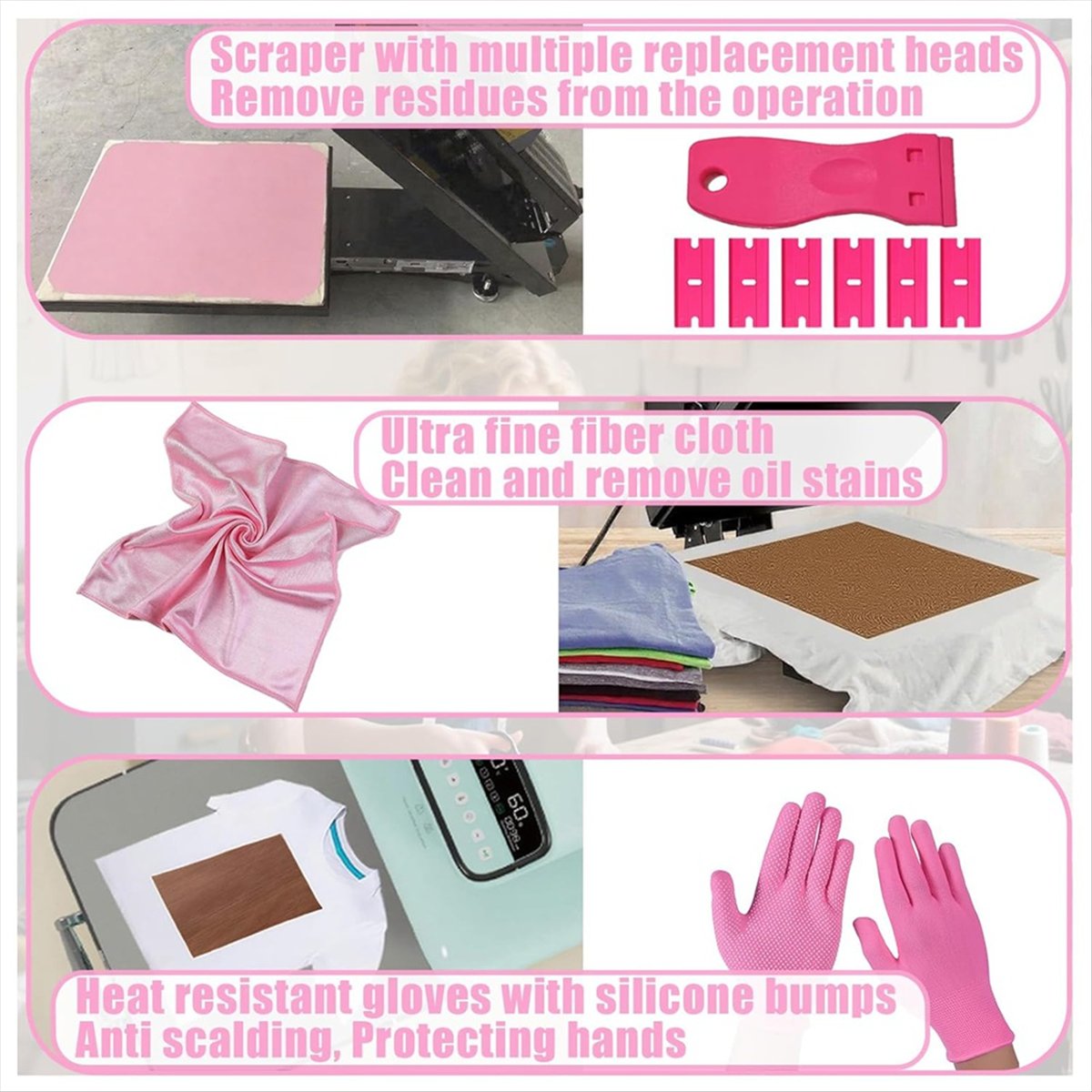 Heat Press Teflon Sheet - Güvenilir - 1 set Süblimasyon Tişört