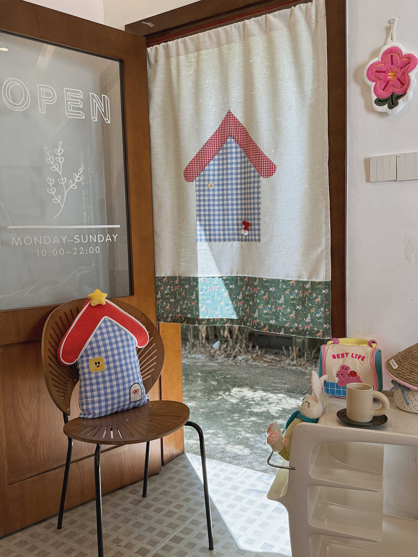 VIKAMA Gingham Küçük Ev Noren  - Commercial Printing House incelemesi ve fiyatı