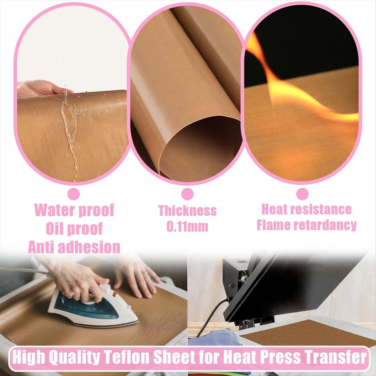 Güvenilir - 1 set Süblimasyon  - Heat Press Teflon Sheet incelemesi ve fiyatı